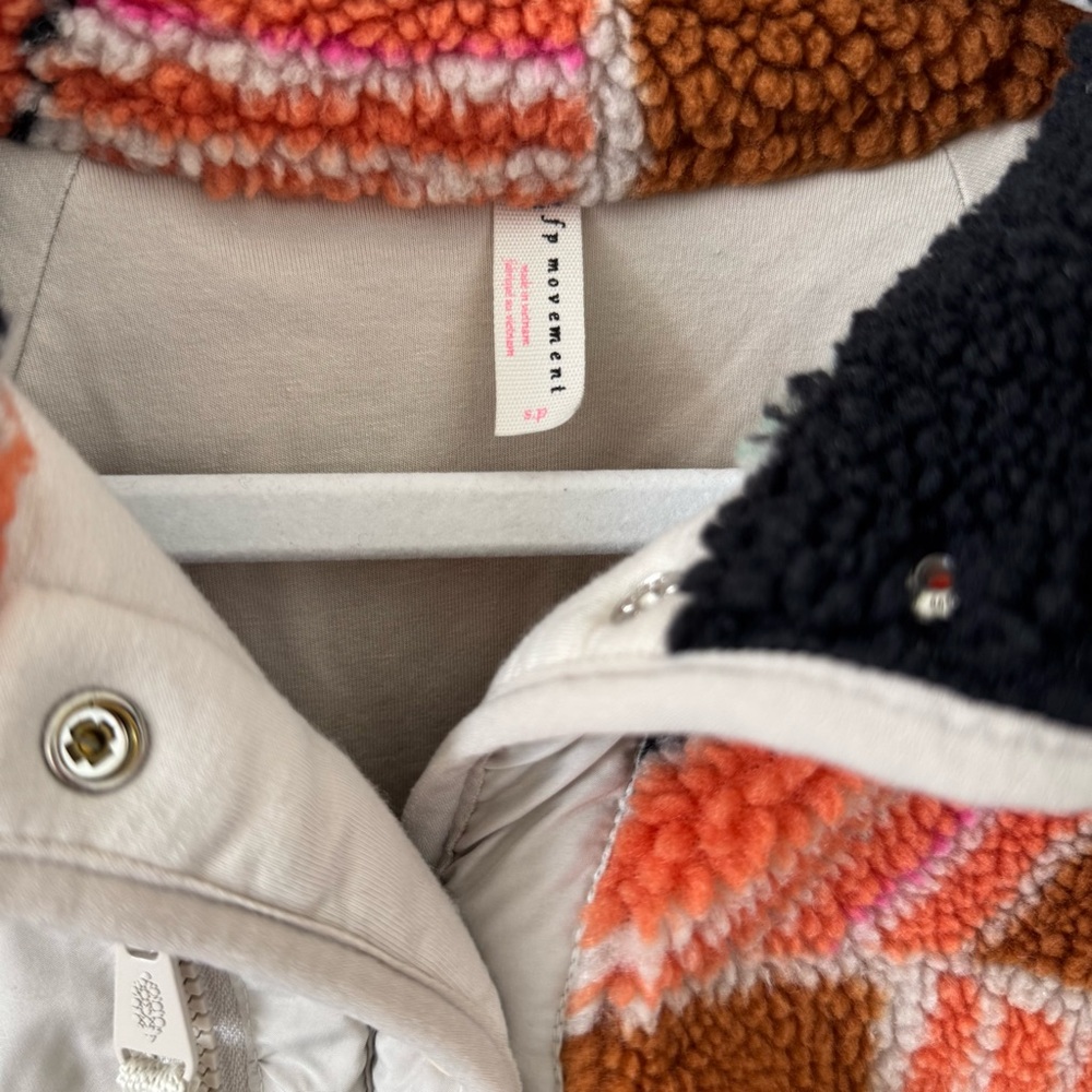 Free People Printed Hit the Slopes Fleece - Orange - Picture 4 of 6